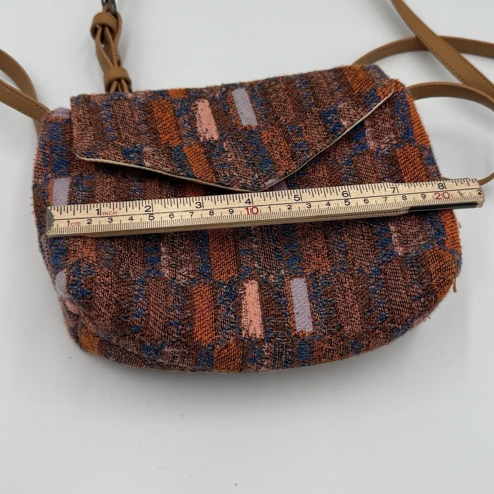 Universal Thread Multi Color Fabric Crossbody Bag with Geometric design‎